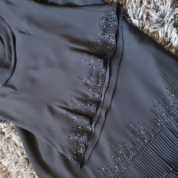 Sandra Darren Evening Wear 2 piece Beaded Skirt Set - Picture 5 of 17